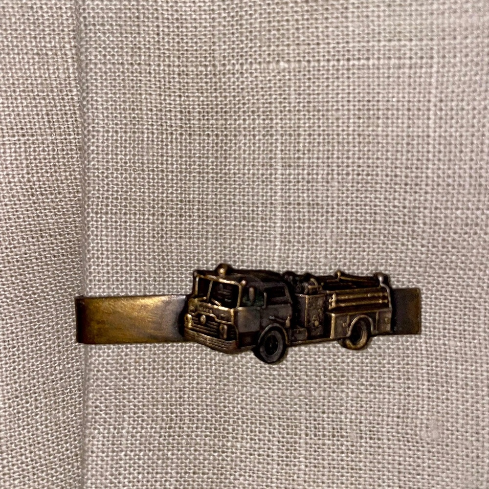 Vintage Firetruck Tie Clip